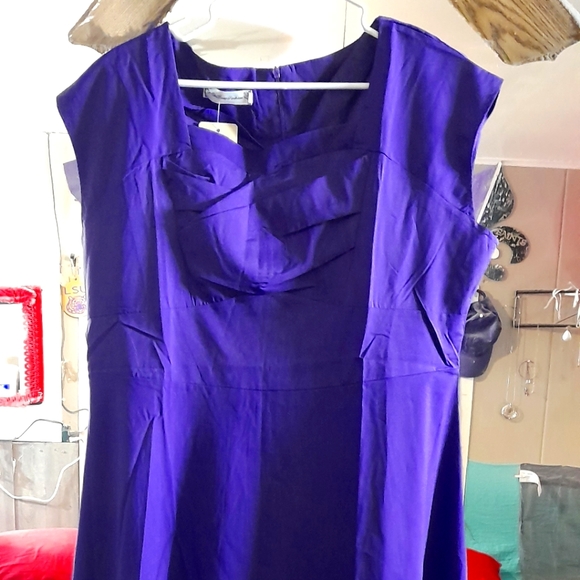 Women's plus purple Dress - Picture 1 of 3